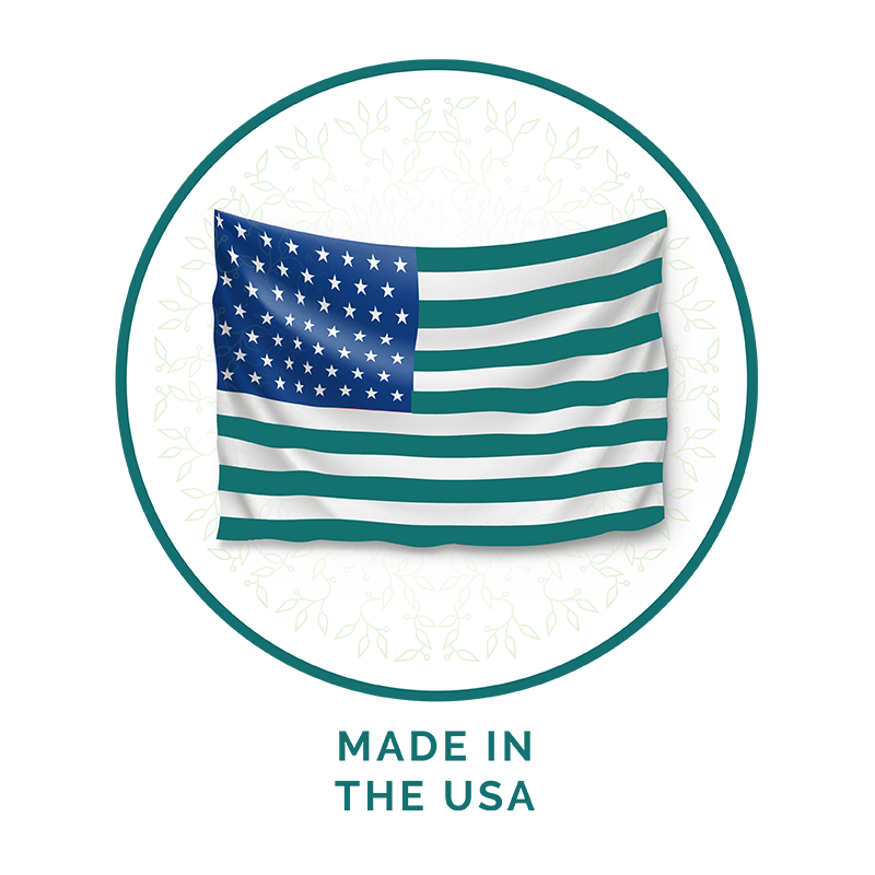 American flag with 'Made in the USA' text on a white background