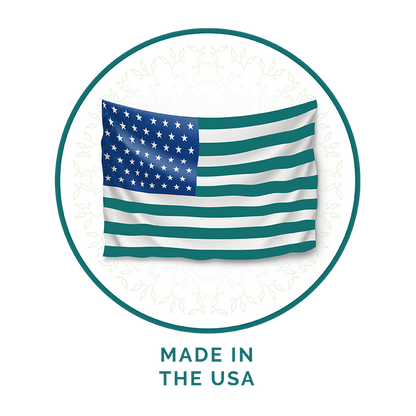 American flag with 'Made in the USA' text on a white background