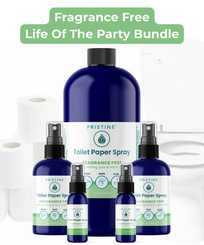 pristine toilet paper spray wet wipe alternative bottles featured with toilet paper