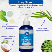 Long Shower highlighted ingredients: Xylityl sesquicaprylate deodorizes. Coconut and palm oil moisturize. Plant-based ingredients cleanse.