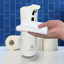 Pristine toilet paper spray automatic touchless sprayer in use